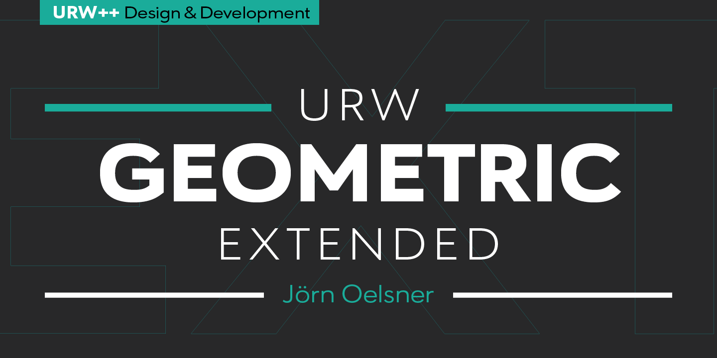 Пример шрифта URW Geometric Extended #1